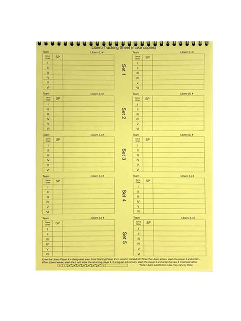 Image result for Volleyball ScoreBook