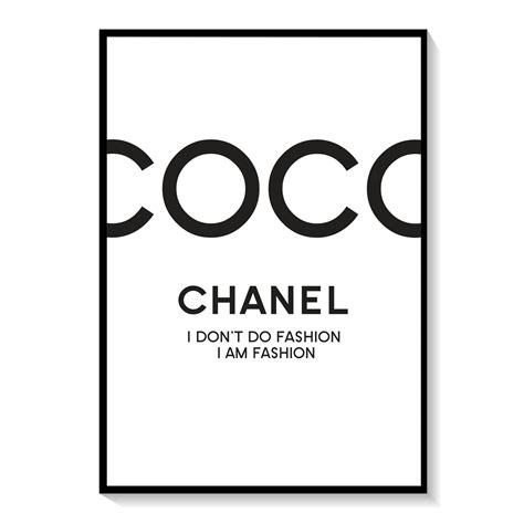 Coco Chanel Poster in White I: Buy Premium Framed Fashion Posters ...