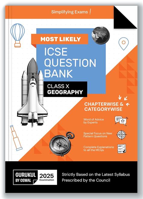 Gurukul By Oswal Geography Most Likely Question Bank for ICSE Class 10 ...