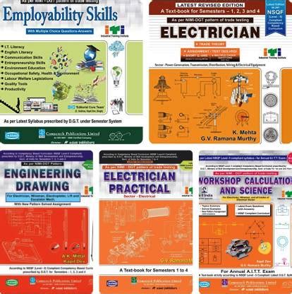 ITI Electrician Trade Complete Set Of 5 Books As Per NSQF Level And ...