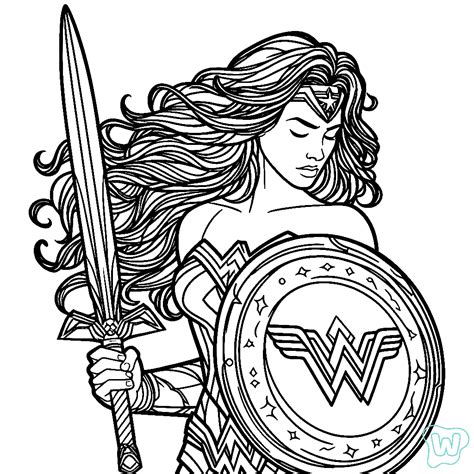 38 Wonder Woman Coloring Pages - Free PDF Pages