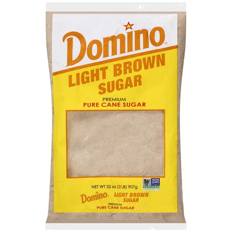 Domino Premium Pure Cane Light Brown Sugar, 2 lb - Walmart.com