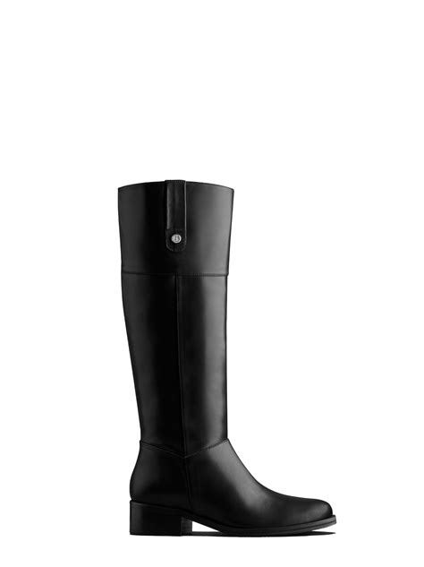 DuoBoots Midnight Black Leather Riding Boots