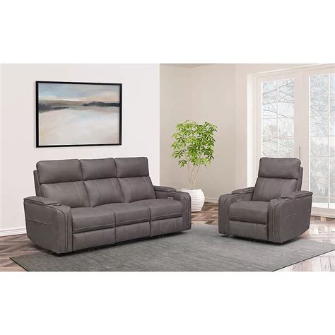 Gray Reclining Sofa Set | Cabinets Matttroy
