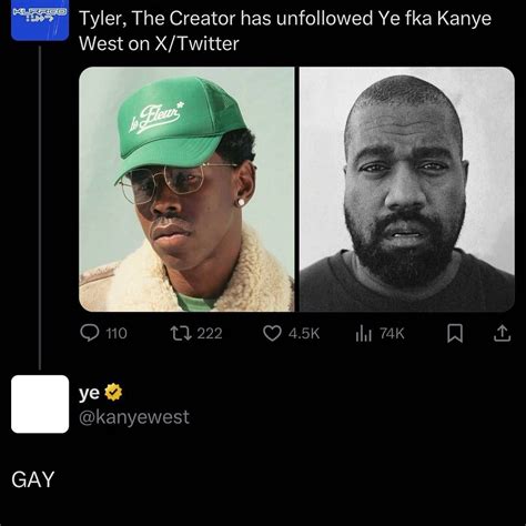 Tyler, The Creator Brasil 🇧🇷 | Kanye West respondeu um tweet após ...