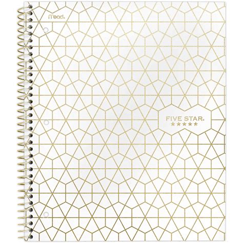 Gold 5 Star Notebook
