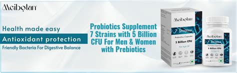 Meibotan Probiotics Supplement 7 Strains with 5 Billion CFU For Men ...