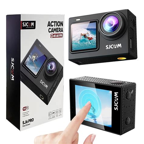 SJCAM SJ6 PRO Dual Screen Action Camera | 4K60fps/24MP | 6axis gyro ...