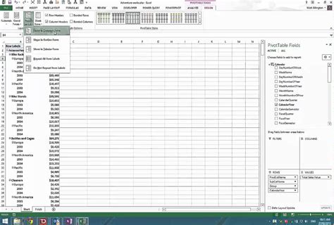 PivotTable Multiple Columns 的图像结果
