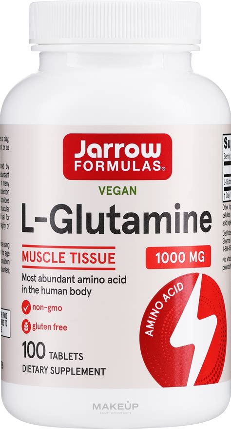 Jarrow Formulas L-Glutamine 1000mg - Maisto papildai | Makeup.lt
