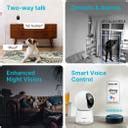 Qubo Smart Cam 360 Q100 by HERO GROUP 3MP 1296p WiFi CCTV 2 Way Talk ...