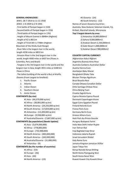 General knowledge | DOC