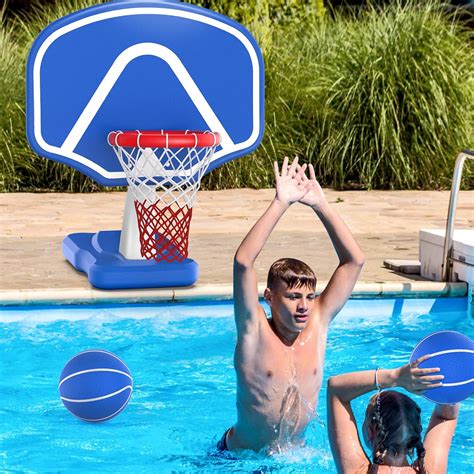 Amazon.com: Perbyste Pool Basketball Hoop, Swimming Pool Basketball ...