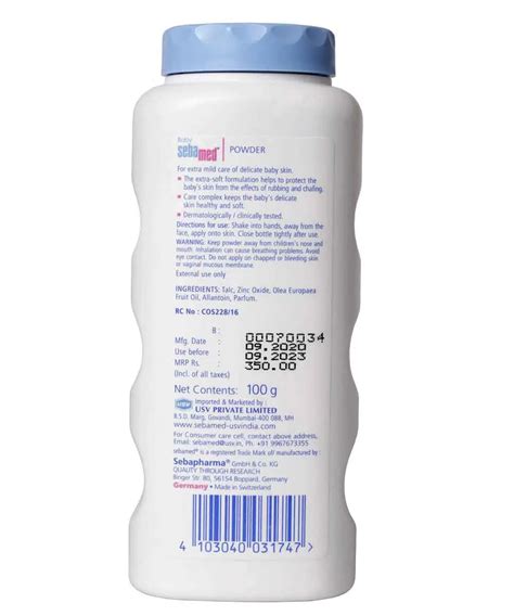 Sebamed Baby Powder with Olive Oil
