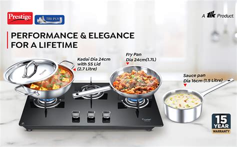 Buy Prestige TRIPLY 4 Pc Cookware Set | TRIPLY Splendid | Fry Pan 24cm ...