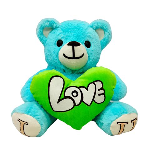 Sea Green Skin Color - I Love You Teddy Bear - Love Bear – TechMax