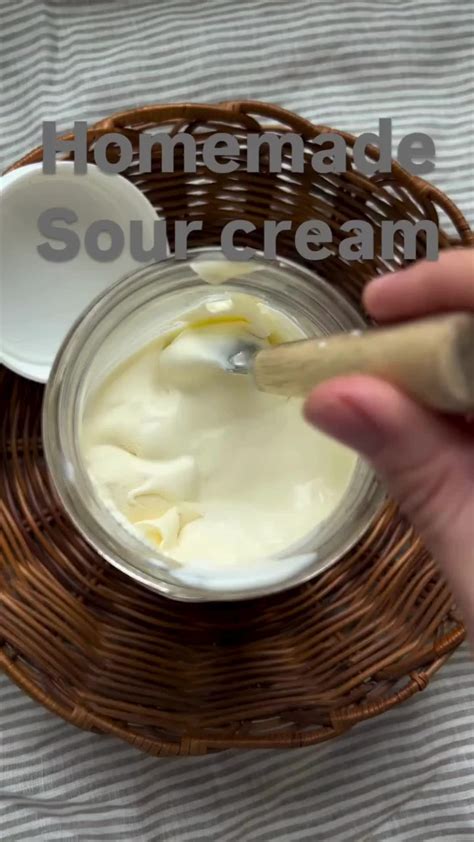Easy Homemade Sour Cream Recipe