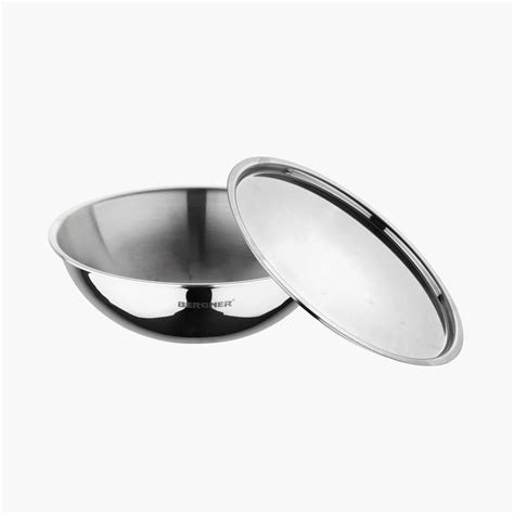 Buy BERGNER Argent Triply Stainless Steel Tasra with Lid - 1.5 L from ...