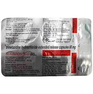 FLAVEDON OD 80MG - Strip of 10 Capsules : Amazon.in: Fashion