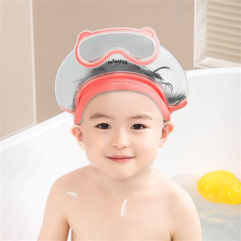 TEAR-FREE Baby Shower Cap – Adjustable Waterproof Bath Hat for Eye & E ...