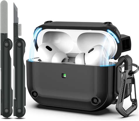 Sounce AirPods Pro 2 Case Cover with Mag-Safe & 4-in-1 Cleaning Pen ...