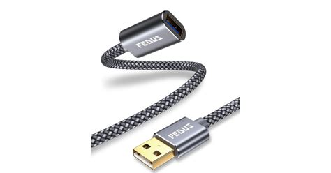 FEDUS USB 3.0 Extension Cable 4.9 Feet, Aluminum Alloy USB Cable ...