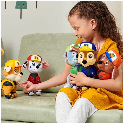 Buy PAW Patrol, Big Truck Pup Rubble, Stuffed Animal, 8-inch Plush Kids ...