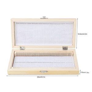 Witeg Wooden Slide Box For 25 Slides (Empty Box) | Slide Box for ...