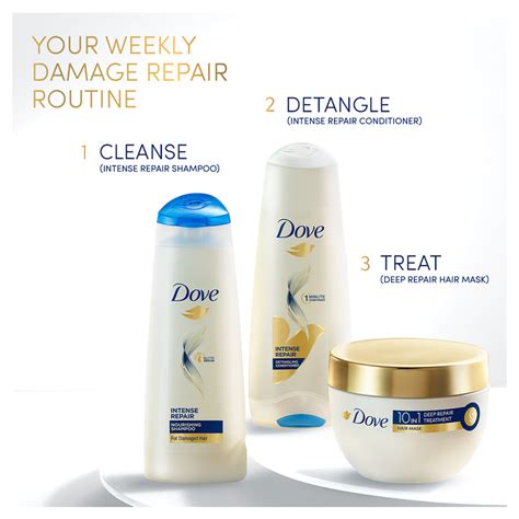 Dove 10 in 1 Deep Repair Treatment Hair Mask 300 ml, for damaged hair