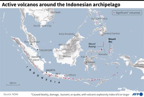 Mount Ibu, a volcano on Indonesia's Halmahera island. UPSC