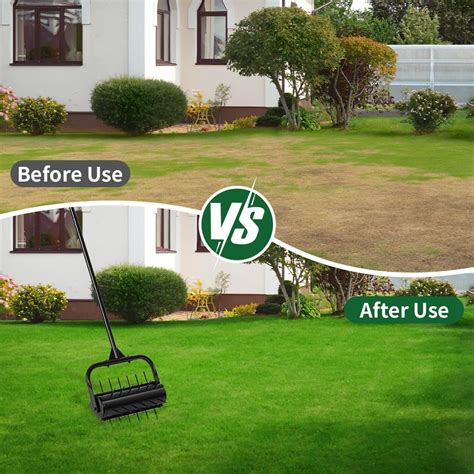 CRUDATE Lawn Aerator, 17'' Grass Rolling Aerators Tool India | Ubuy