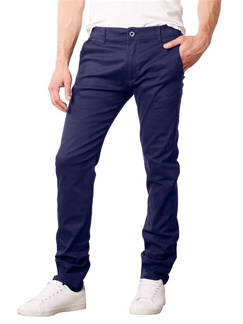 Mens Cotton Chino Pants Slim Fit Casual Stretch - Walmart.com