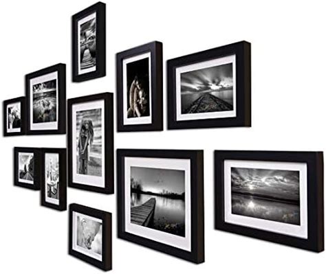 Painting Mantra Boulevard Set of 11 Black Photo Frames For Home ...