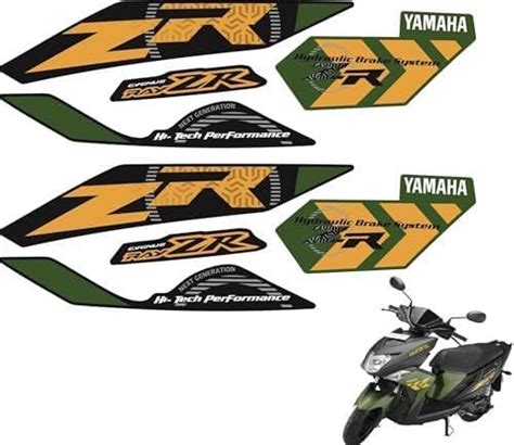 Sticker & Decal for Bike (Multicolor) (Yamaha ray zr scooty Sticker ...