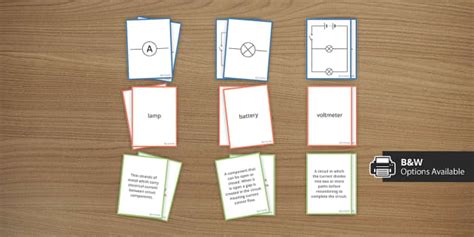 Electric Circuits Card Sort