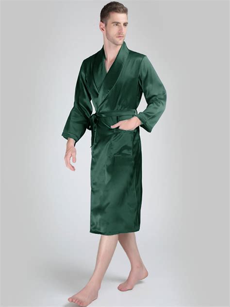 100% Pure Mulberry Silk Robes For Men