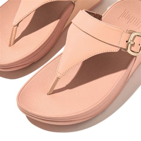 Buy Fitflop Lulu Adjustable Leather Toe-Post Sandals Online | SKU: 228 ...