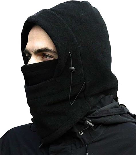 Amazon.in: Black - Men's Balaclavas / Men's Caps & Hats: Clothing ...