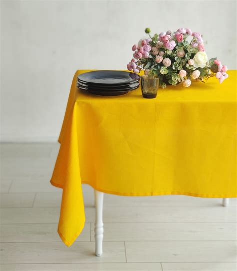 Kohl's Yellow Tablecloth at Ebony Heritage blog