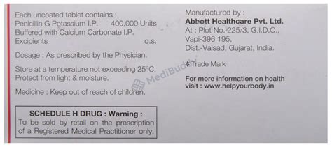 Pentids 400 Tablet: Price, Uses, Side Effects & How to Use - MediBuddy