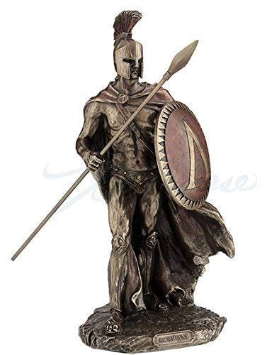 Leonidas Spartan King with Spear & Shield Statue : Amazon.in: Garden ...