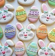 Image result for Decorating Mini Shaped Easter Bunny Cookies