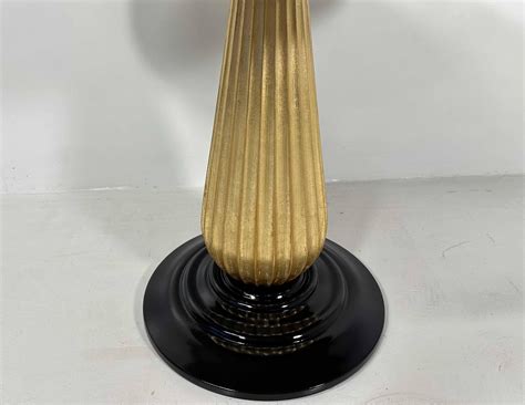 Italian Art Deco Style Parchment, Black lacquer and Gold Leaf Coffee ...