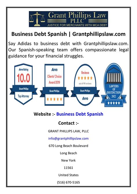 PPT - Business Debt Spanish | Grantphillipslaw.com PowerPoint ...