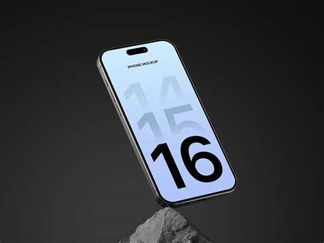 Free On Rock iPhone 16 Pro Mockup PSD - Good Mockups