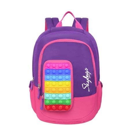 Skybags Pop It 02 School Backpack Purple