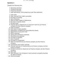 Cash Flow Statements - Class 12 PDF Download