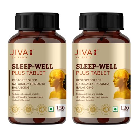 Sleep Well Plus Tablet | Made of 100% Ayurvedic Formulation -120 Table ...