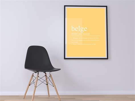 Le belge - définition dictionnaire - Vinch Atelier