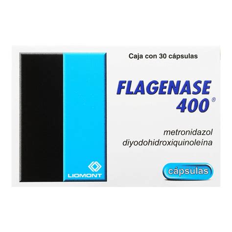 Flagenase 400 400Mg/200Mg Con 30 Tabletas (Metronidazol/Diyodohidroxiq ...